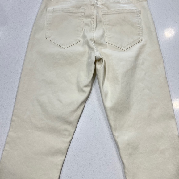 AllSaints Miller Coated Biker Skinny Fit Jeans 28” x 27” In Ivory MSRP $229 - Picture 4 of 9